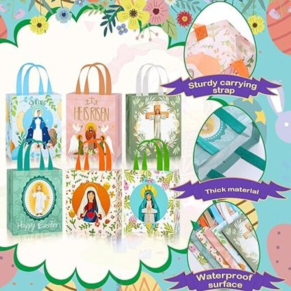 Religious Easter Gift Bags with Handle (SET OF 24 BAGS) BRAND NEW - Picture 2 of 4